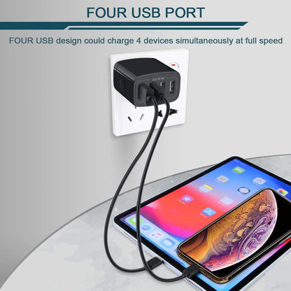 Wall Charger, USB Charger Adapter,  4.8A 4Multi Port Fast Charging