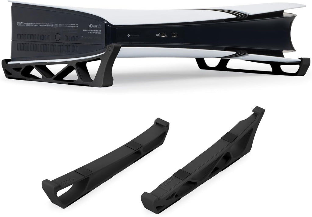 Skates - Horizontal Stand for PS5 Pro Compatible with Disc & Digital Edition (Black)