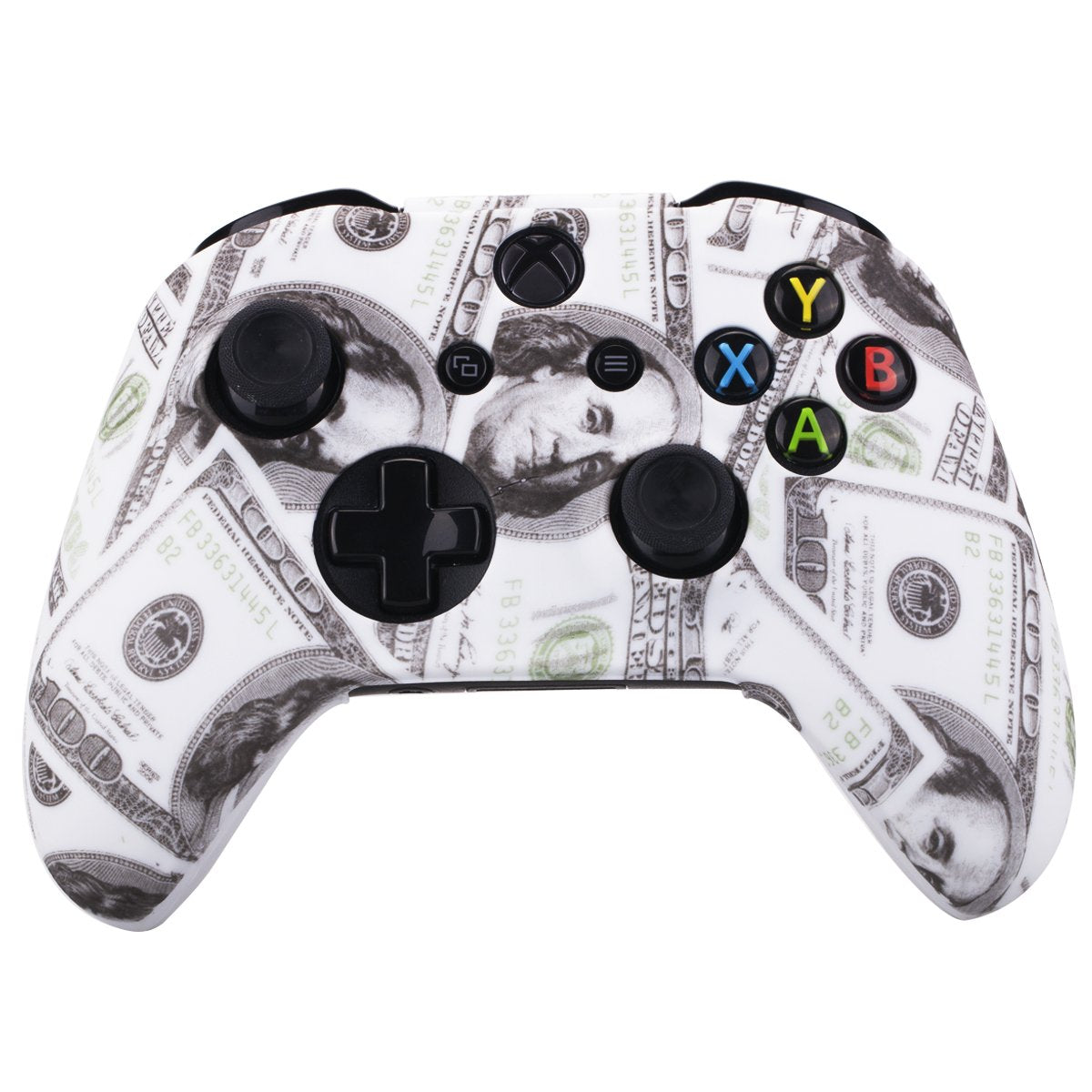 Printing Rubber Silicone Cover Skin Case for Xbox One S/X Controller X 1(US Dollar) with PRO Thumb Grips X 8