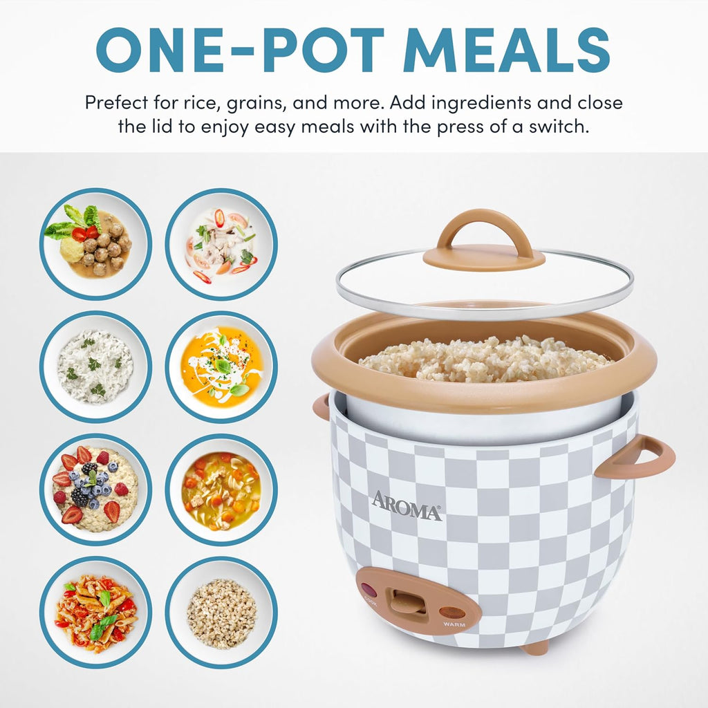 ® 6-Cup (Cooked) One-Touch Pot Style Rice Cooker with Corecoat™ Pfas-Free Nonstick Ceramic Surface (1.5 Quarts)
