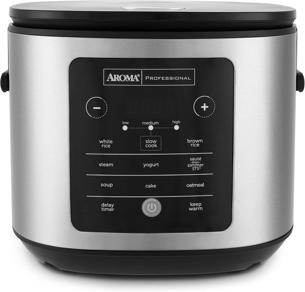 ® 20-Cup Slow Cook Rice Cooker and Brown Rice Cooker with Lift-Out Pot Handles and Silicone Storage Lid — Pfas-Free Corecoat™ Ceramic