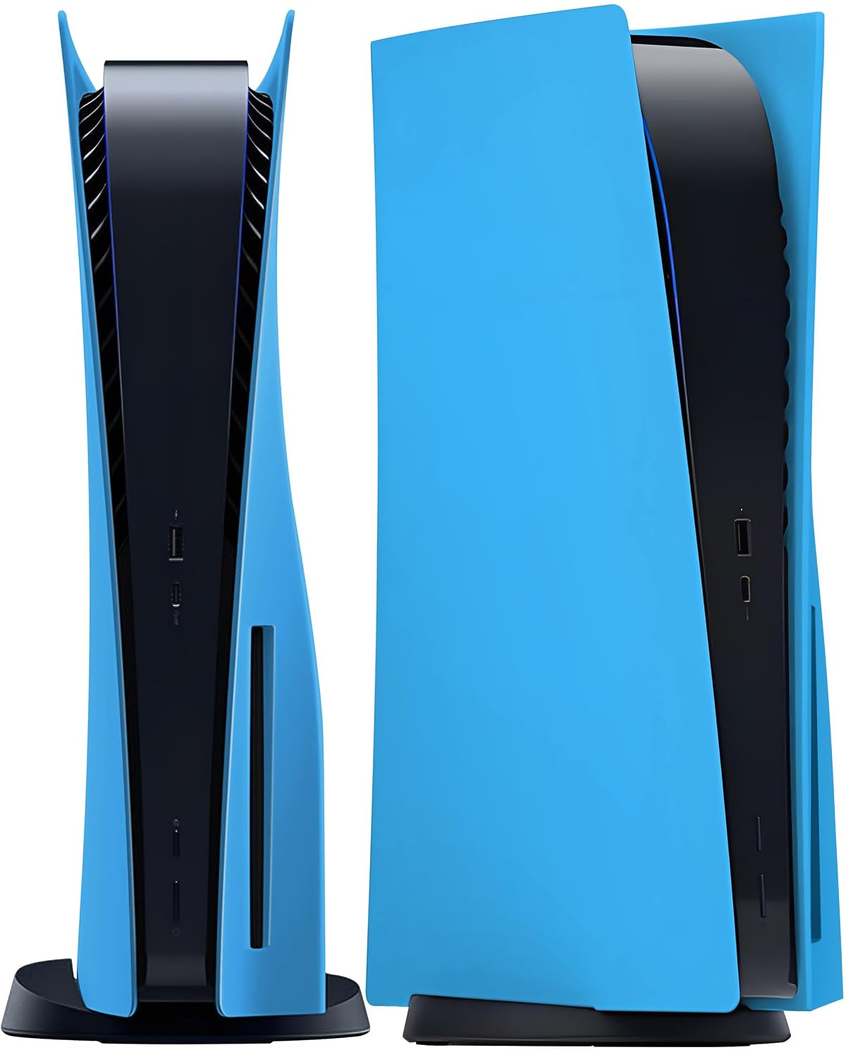 Faceplate for PS5 Disc Edition, Anti-Scratch Dustproof Plates Replacement Cover Skin Accessories Compatible with PS5 Console with a Disc Drive, Starlight Blue, 2020 Standard Version