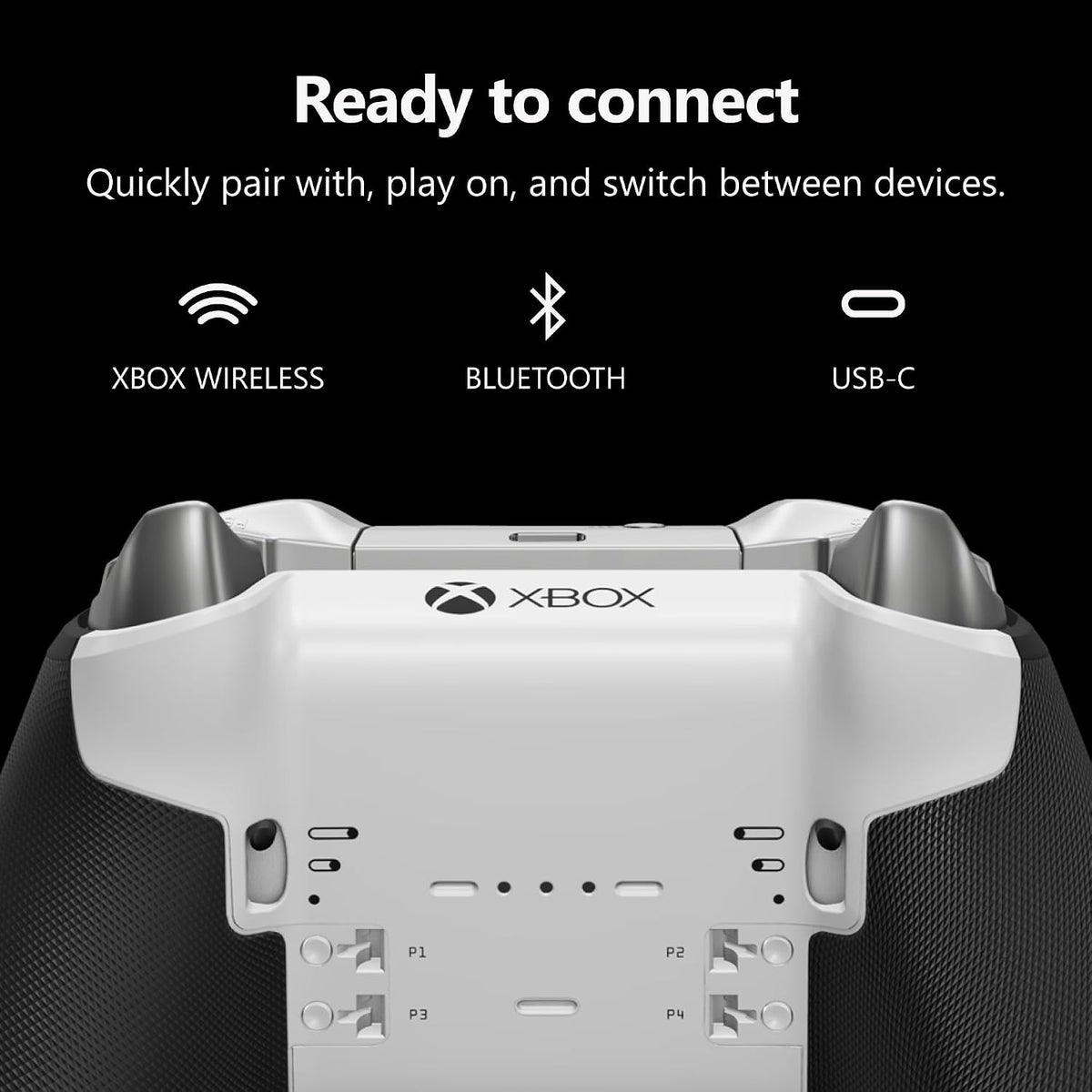 Xbox Wireless Gaming Controller | Elite Series 2 Core | Robot White | Consoles, Pcs, Tvs, Mobile, and More | Adjustable Thumbsticks | Trigger Locks