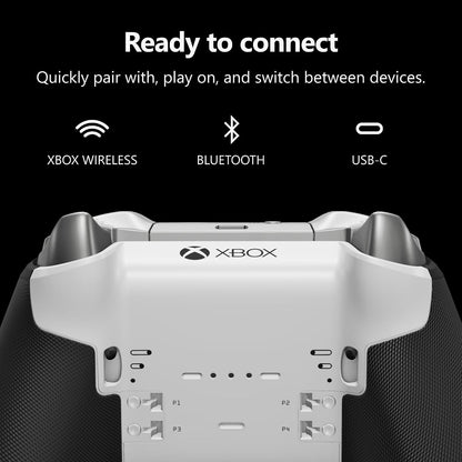 Xbox Wireless Gaming Controller | Elite Series 2 Core | Robot White | Consoles, Pcs, Tvs, Mobile, and More | Adjustable Thumbsticks | Trigger Locks