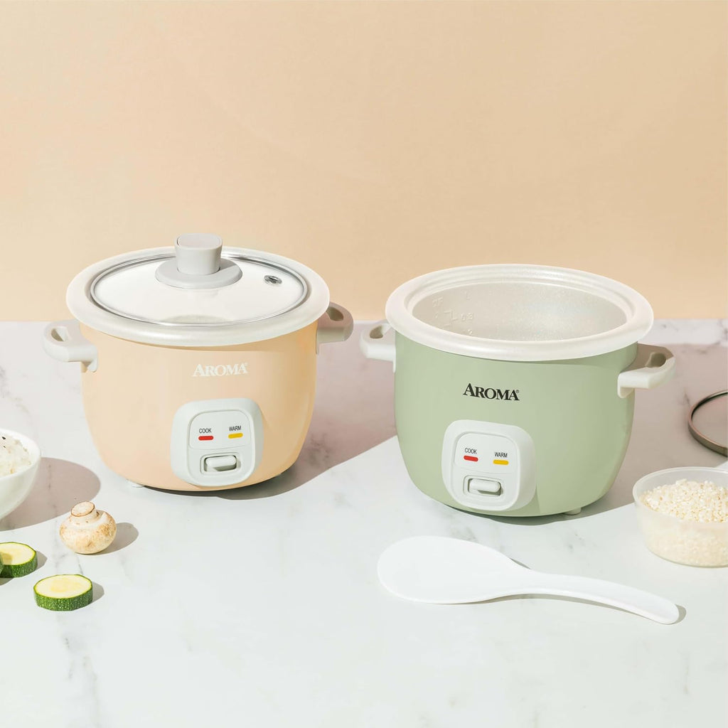 ® Mini Rice Cooker, 2-Cup (Uncooked) / 4-Cup (Cooked), Grain Cooker, Soup Maker, Oatmeal Cooker, Auto Keep Warm, 1 Qt, Milk Tea, ARC-302NGMT