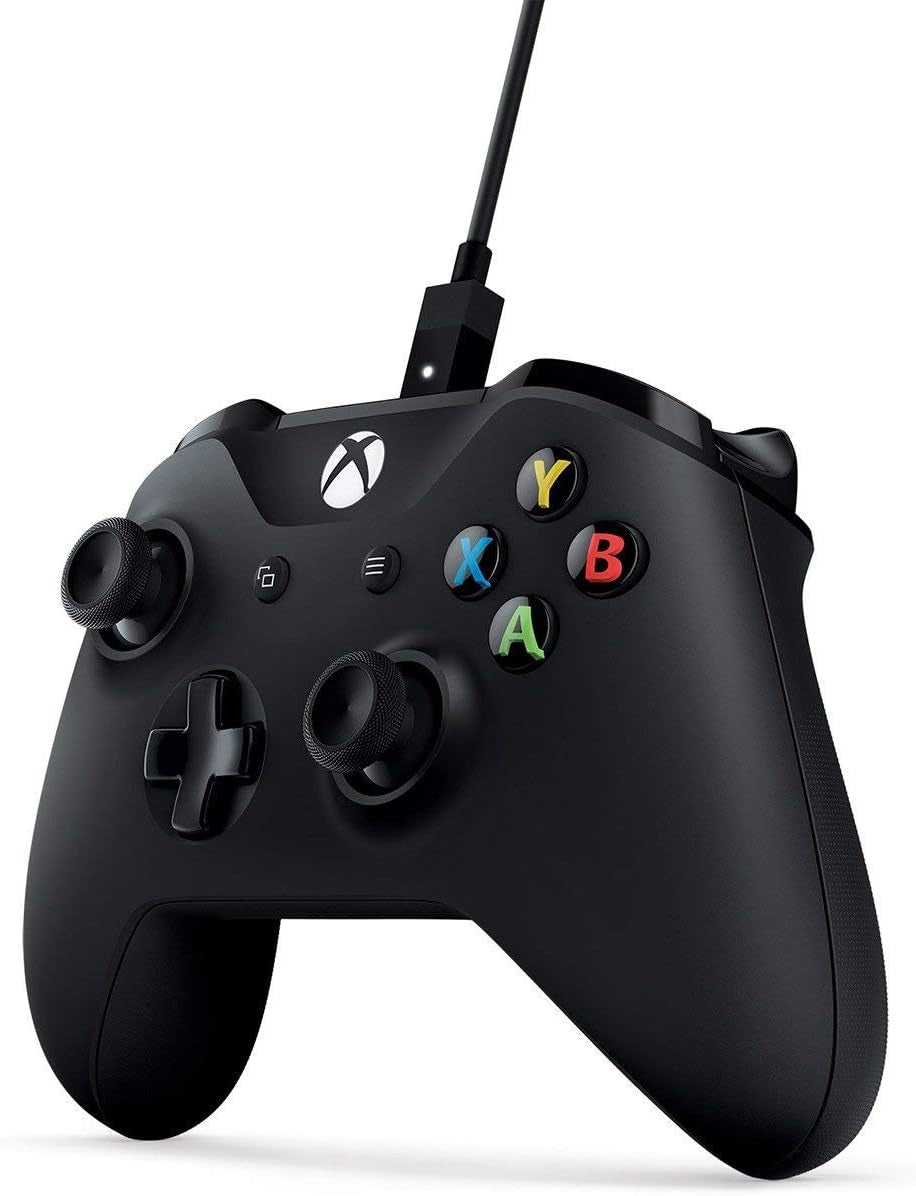 Microsoft 4N6-00001 Xbox Controller + Cable for Windows, Black