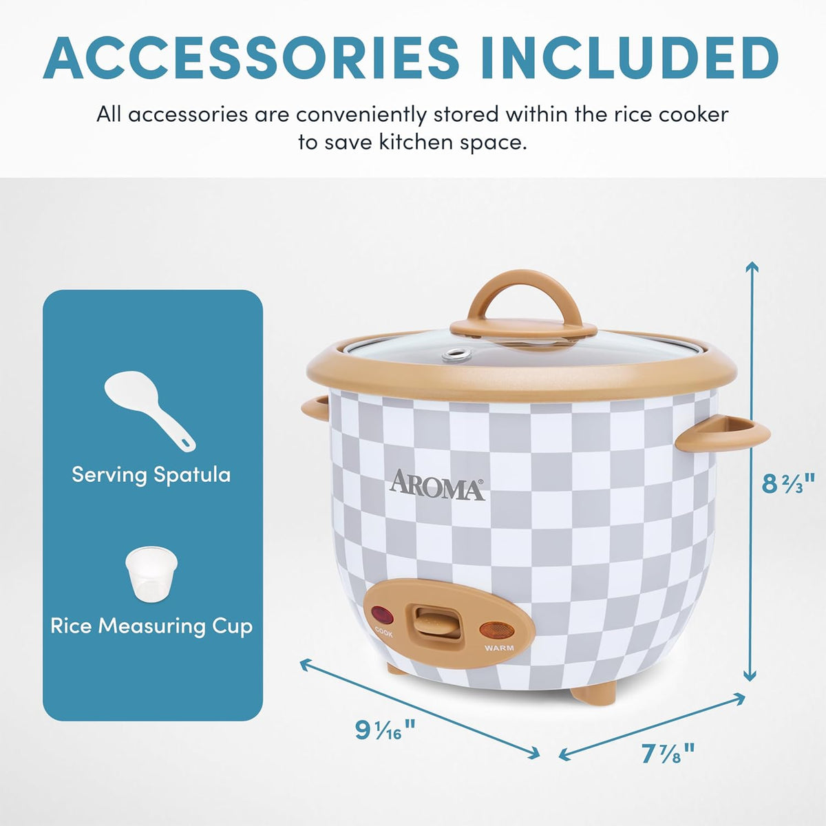 ® 6-Cup (Cooked) One-Touch Pot Style Rice Cooker with Corecoat™ Pfas-Free Nonstick Ceramic Surface (1.5 Quarts)