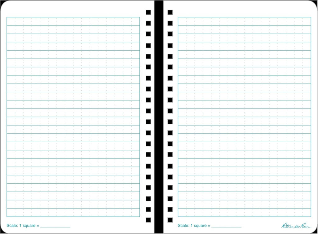 Weatherproof Side Spiral Notebook, 4.625" X 7", Yellow Cover, Universal Pattern, 3 Pack (No. 373L3)