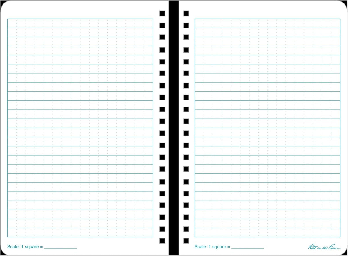 Weatherproof Side Spiral Notebook, 4.625" X 7", Yellow Cover, Universal Pattern, 3 Pack (No. 373L3)