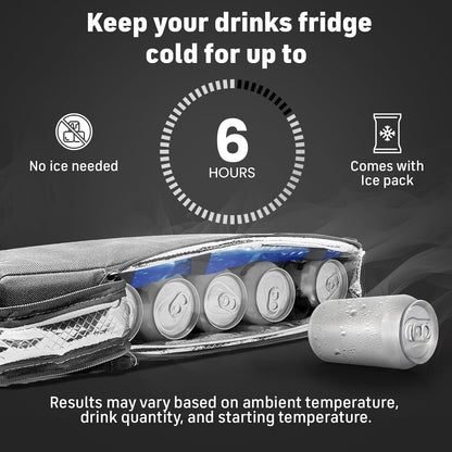 Insulated Slim Golf Bag Cooler with Ice Pack