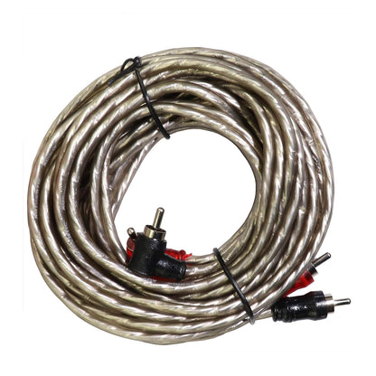 8 Gauge 1000 Watt Amp Wiring Kit with Speaker Wire,Rca Cable for Car Audio