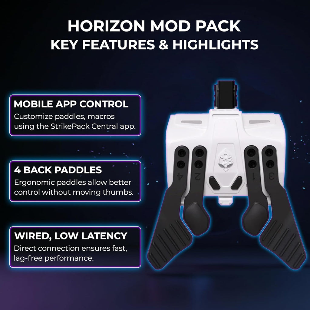 Strike Pack Horizon M.O.D. Pack – Precision Paddle Controller Mod Compatible with Xbox Series X|S and Xbox One, App-Enhanced Gaming with Anti-Recoil M.O.D.S, and Effortless Control