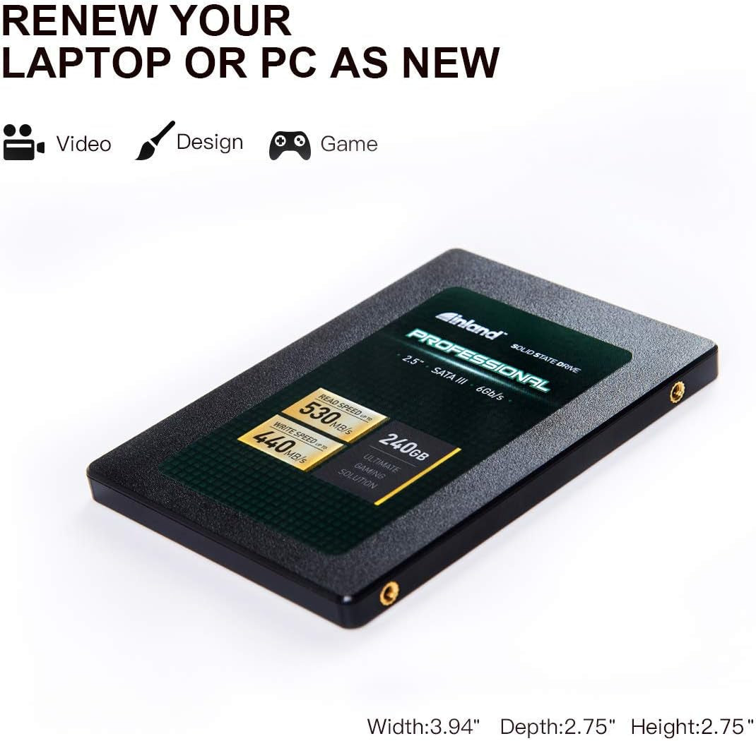 Pro 240GB SSD 3D NAND SATA III 2.5" 7Mm Internal Solid State Drive