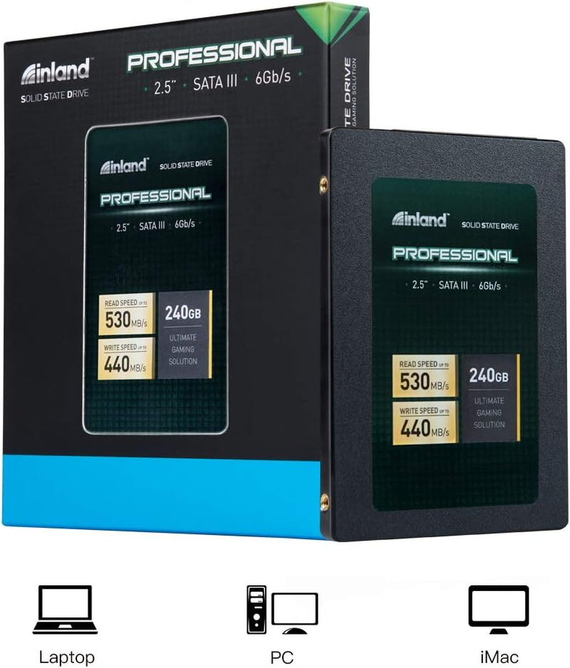 Pro 240GB SSD 3D NAND SATA III 2.5" 7Mm Internal Solid State Drive