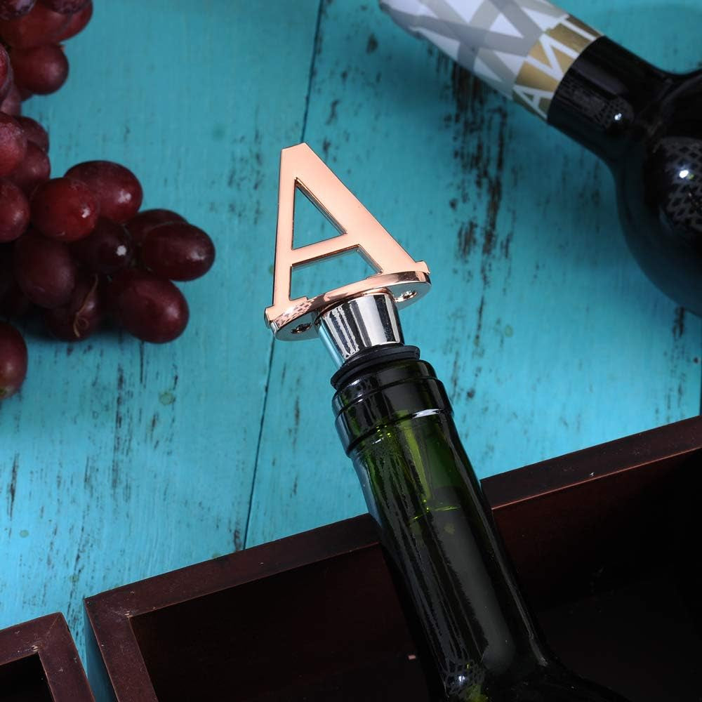 Wine Bottle Stopper, Prosecco Stopper, Rose Gold Wine Stopper