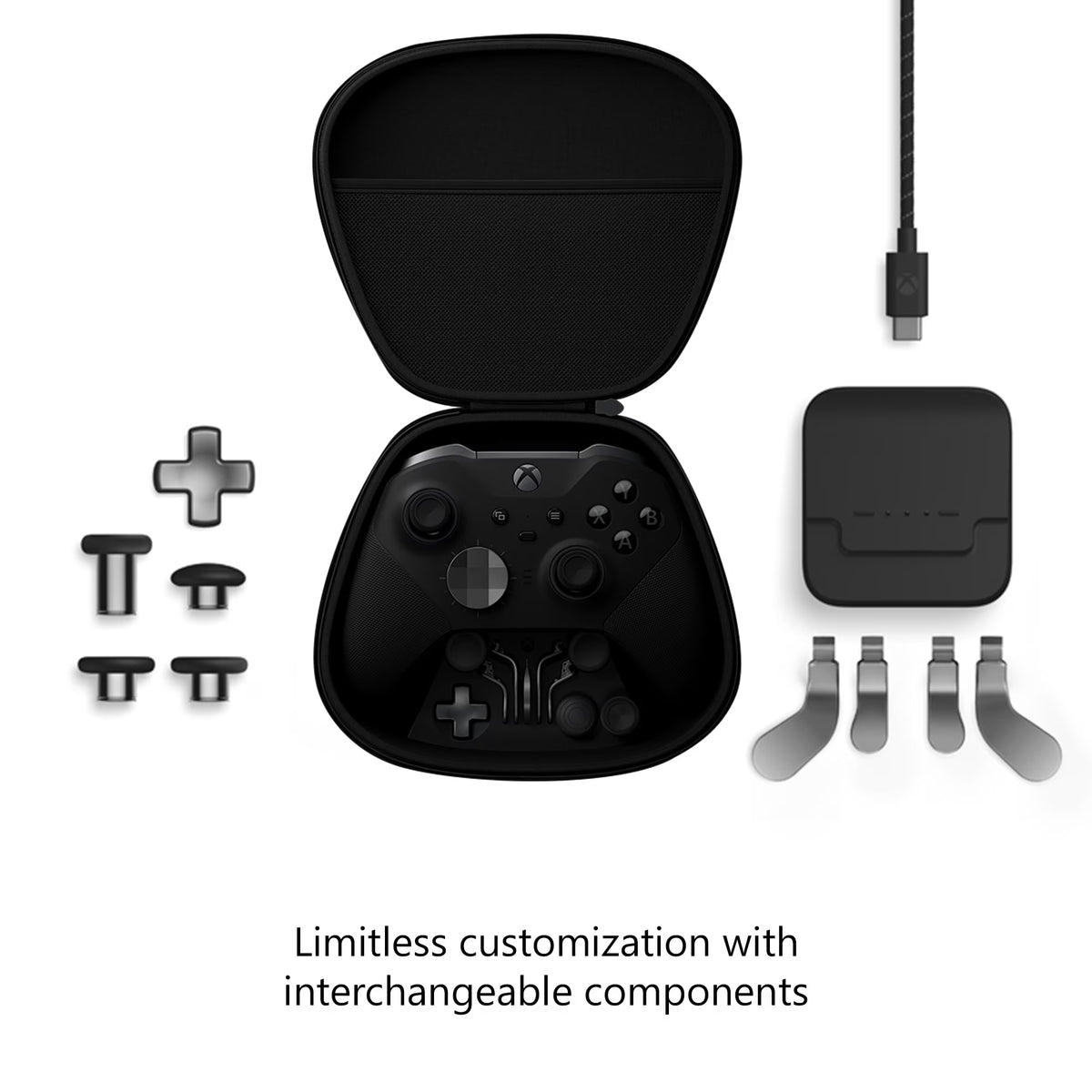 Elite Wireless Controller Series 2, Black for PC, Microsoft  One