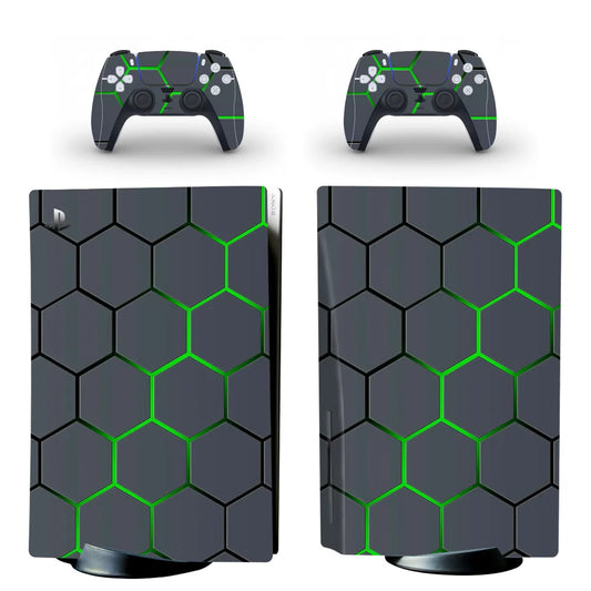 Custom Design PS5 Disc Skin Sticker Decal Cover for Console and 2 Controllers PS5 Disk Skin Sticker Vinyl