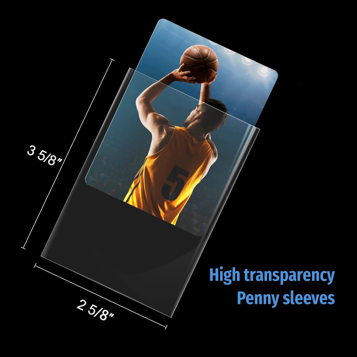 100 Toploaders for Cards,35Pt Toploader Card Protector, 3" X 4" Hard Plastic Card Sleeves, Baseball Card Protector, Topload Card Holder for Collectible Trading Cards Sports Cards MTG