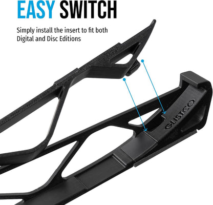 Skates - Horizontal Stand for PS5 Pro Compatible with Disc & Digital Edition (Black)