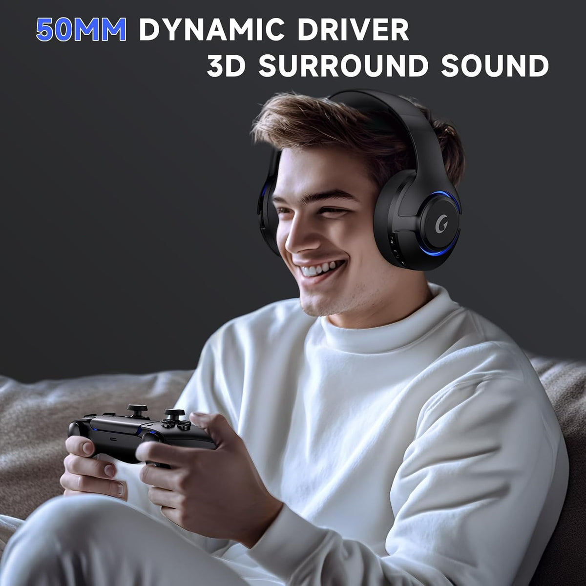 Wireless PS5 Headset 5.0 Surround Sound