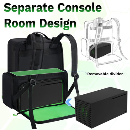 Travel Carrying Case Compatible with Xbox Series X/S