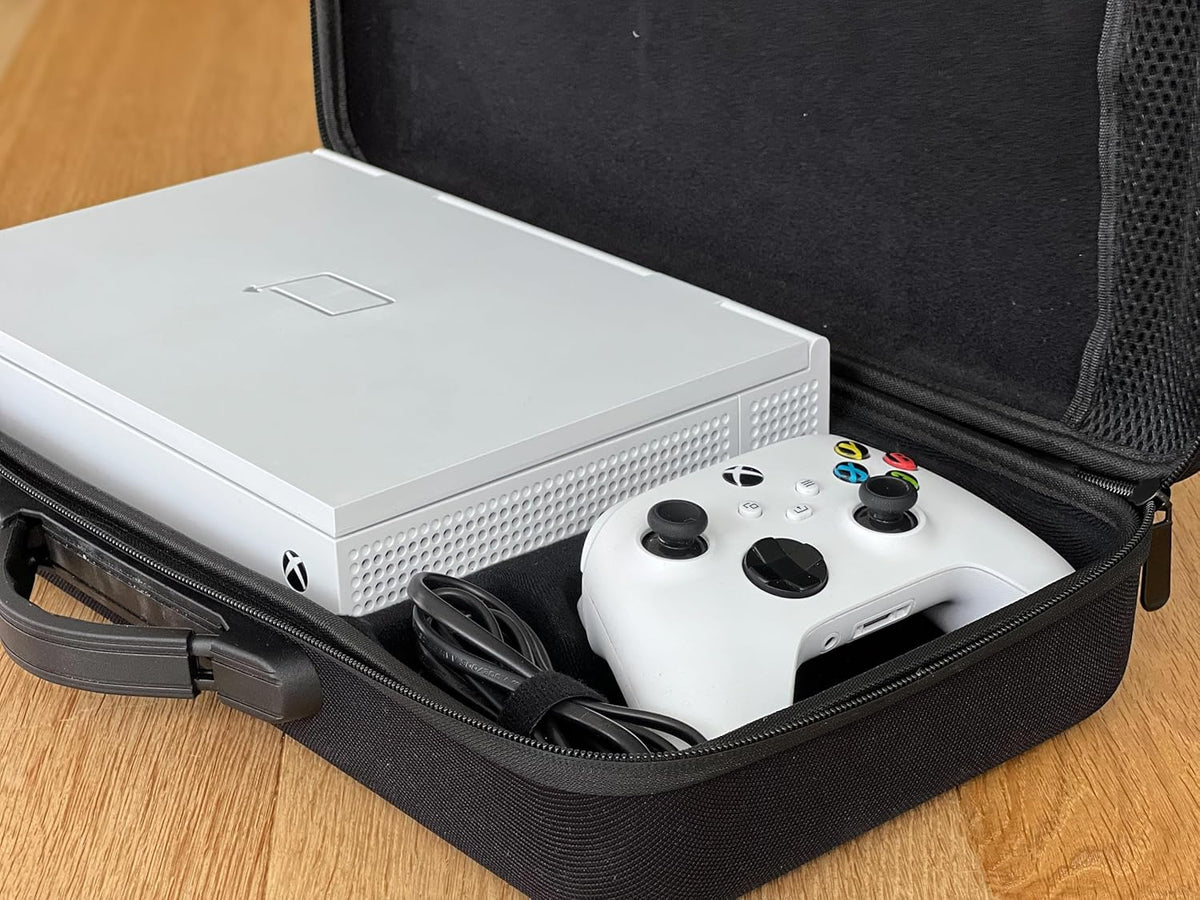 Xscreen Case - Designed for Xbox - Holds the Xscreen While Attached to the Xbox Series S, plus an Xbox Controller, the Xbox USB Cable and Power Cable (Not Included)