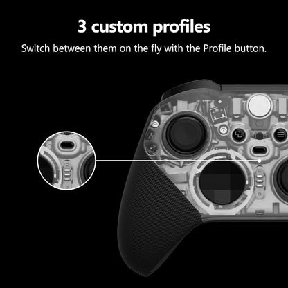 Xbox Wireless Gaming Controller | Elite Series 2 Core | Translucent Black | Consoles, Pcs, Tvs, Mobile, and More | Adjustable Thumbsticks | Trigger Locks