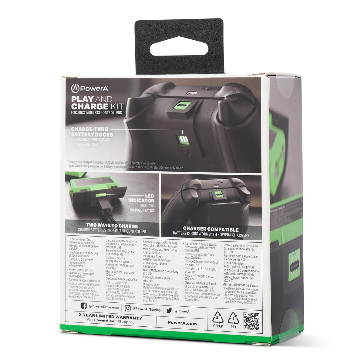 Play & Charge Kit for Xbox Series X|S and Xbox One - Green