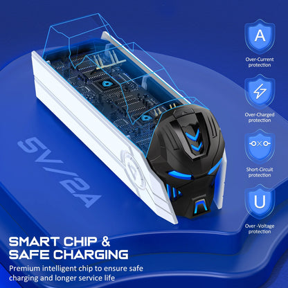 PS5 Controller Charger Station, Dual Fast Charging Dock for PS5 Dualsense Controller, PS5 Accessories