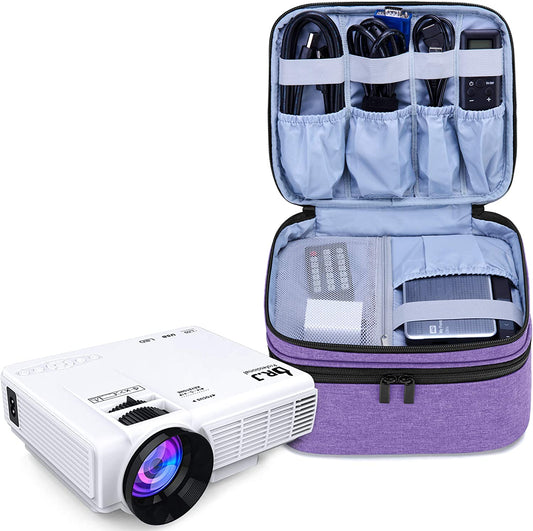 Carrying Bag Compatible with DR.J Mini Projector, Purple