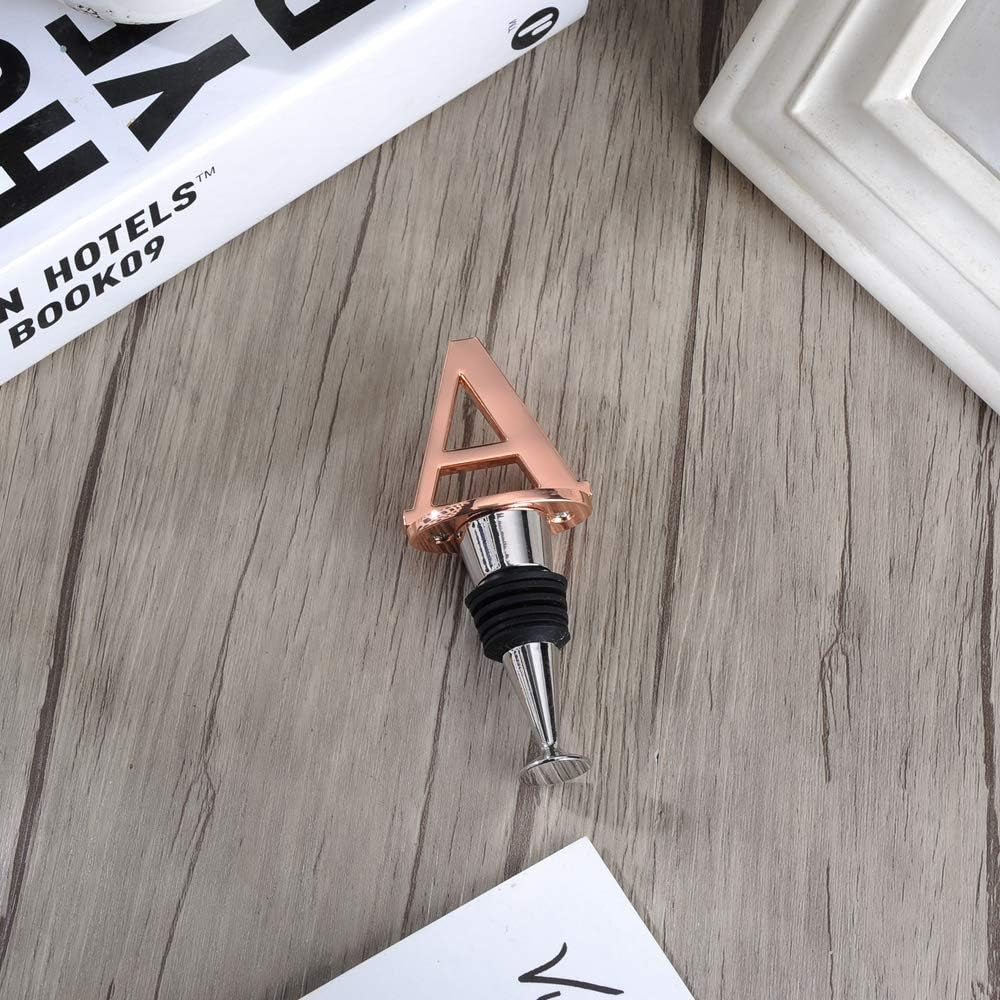 Wine Bottle Stopper, Prosecco Stopper, Rose Gold Wine Stopper