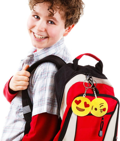 Emoticon Keychains Party Favors: Plush Emoticon Party Supplies