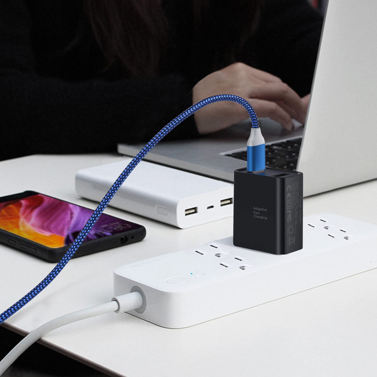 Quick Fast Charge 3.0 USB Wall Charger, 5 Pack 30W Dual USB Power Adapter