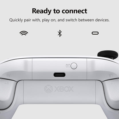 XBOX Wireless Gaming Controller | Robot White | Consoles, Pcs, Tvs, Mobile, and More | Textured Grip | Wireless, Bluetooth, USB-C Connectivity