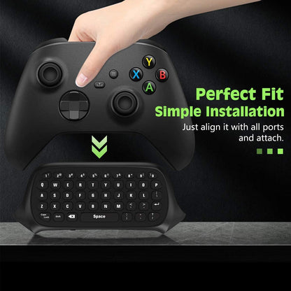 Green Backlight Keyboard for Xbox Gaming Controller, Black