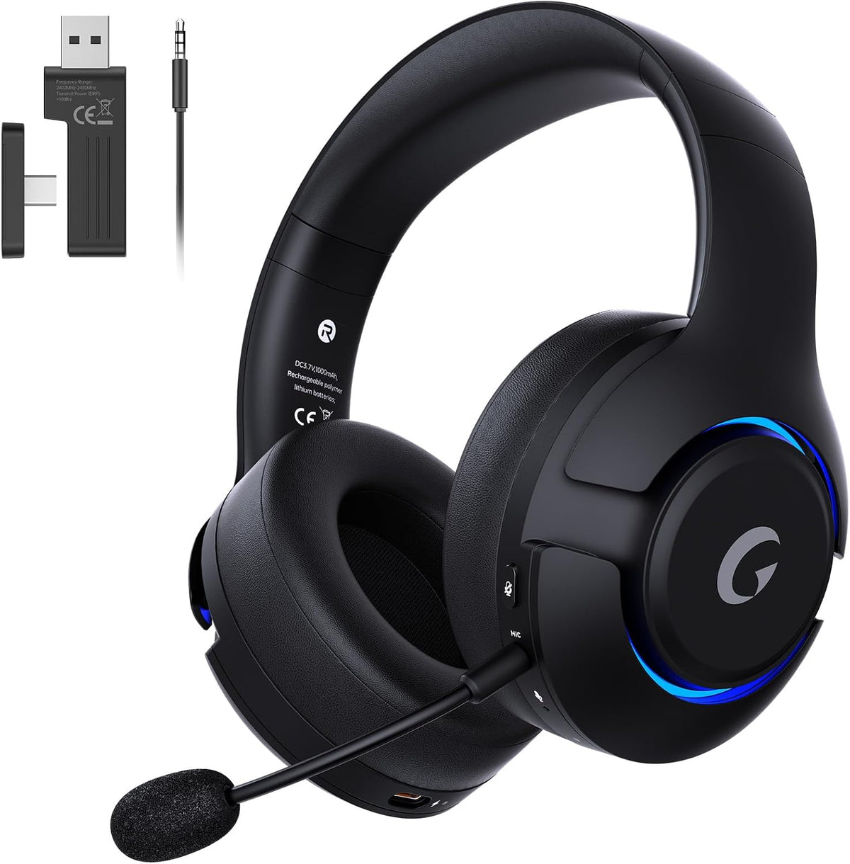 Wireless PS5 Headset 5.0 Surround Sound