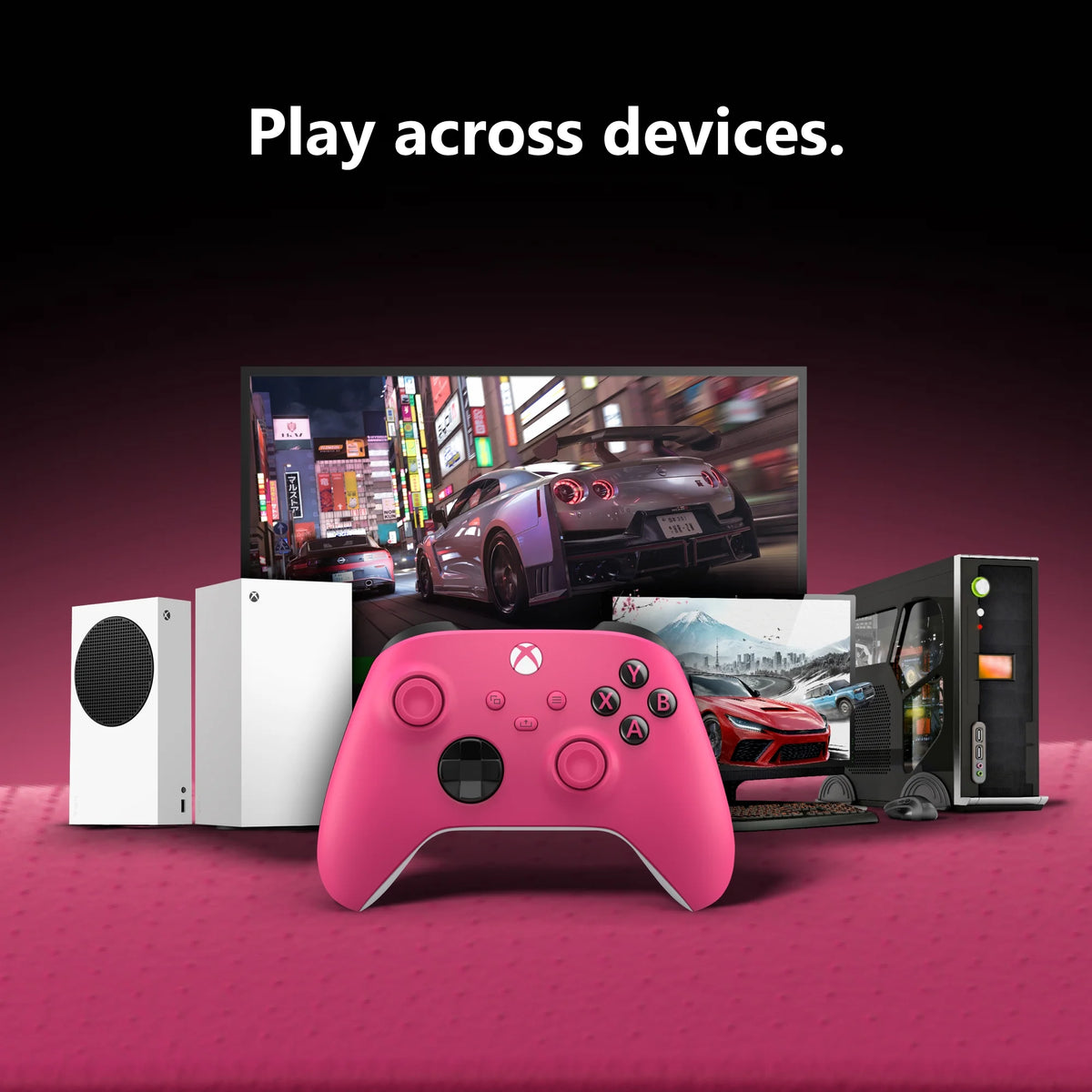 Wireless Controller Deep Pink for  Series X,  One, Pcs, and Cloud-Enabled Devices
