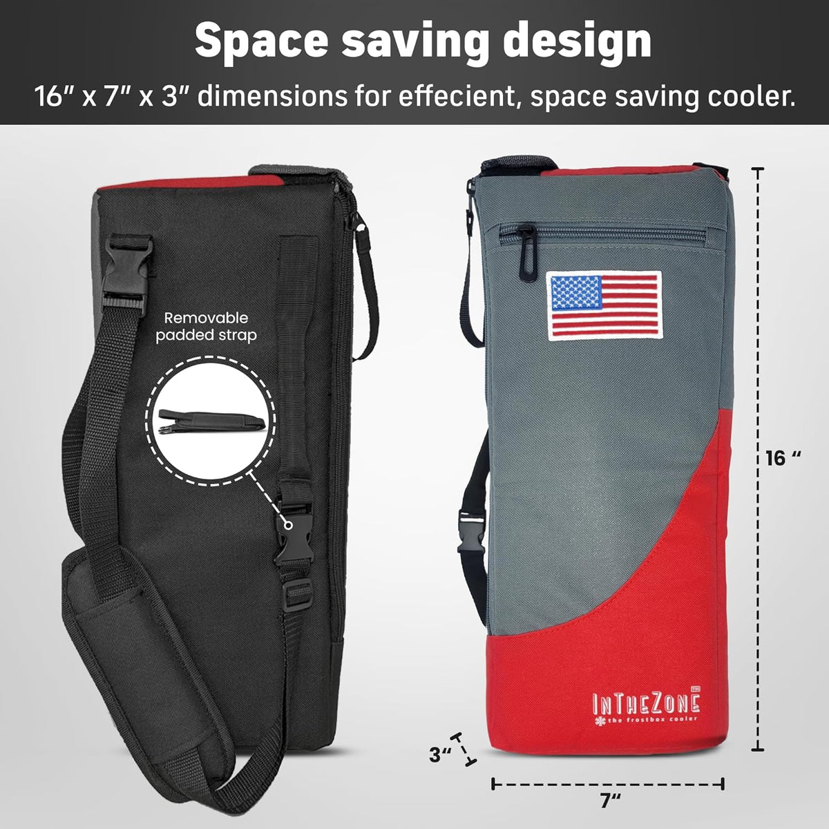 Insulated Slim Golf Bag Cooler with Ice Pack