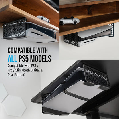 Stealth Mount Steel PS5