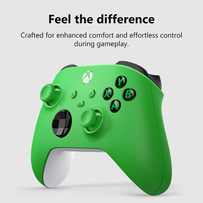 Xbox Wireless Gaming Controller | Velocity Green | Consoles, Pcs, Tvs, Mobile, and More | Textured Grip | Wireless, Bluetooth, USB-C Connectivity