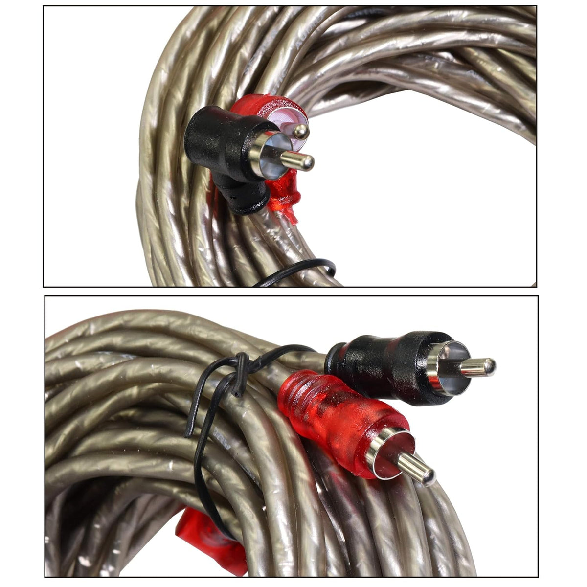 8 Gauge 1000 Watt Amp Wiring Kit with Speaker Wire,Rca Cable for Car Audio