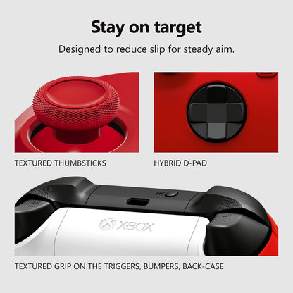 XBOX Wireless Gaming Controller | Pulse Red | Consoles, Pcs, Tvs, Mobile, and More | Textured Grip | Wireless, Bluetooth, USB-C Connectivity