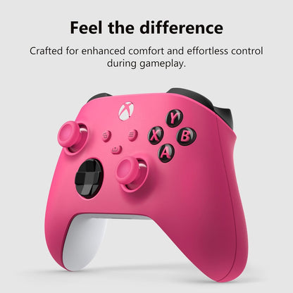 Xbox Wireless Gaming Controller | Deep Pink | Consoles, Pcs, Tvs, Mobile, and More | Textured Grip | Wireless, Bluetooth, USB-C Connectivity