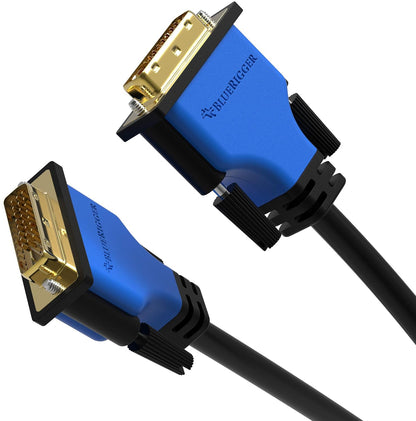 DVI to DVI Cable 25FT (DVI-D Cable, Gold Plated)