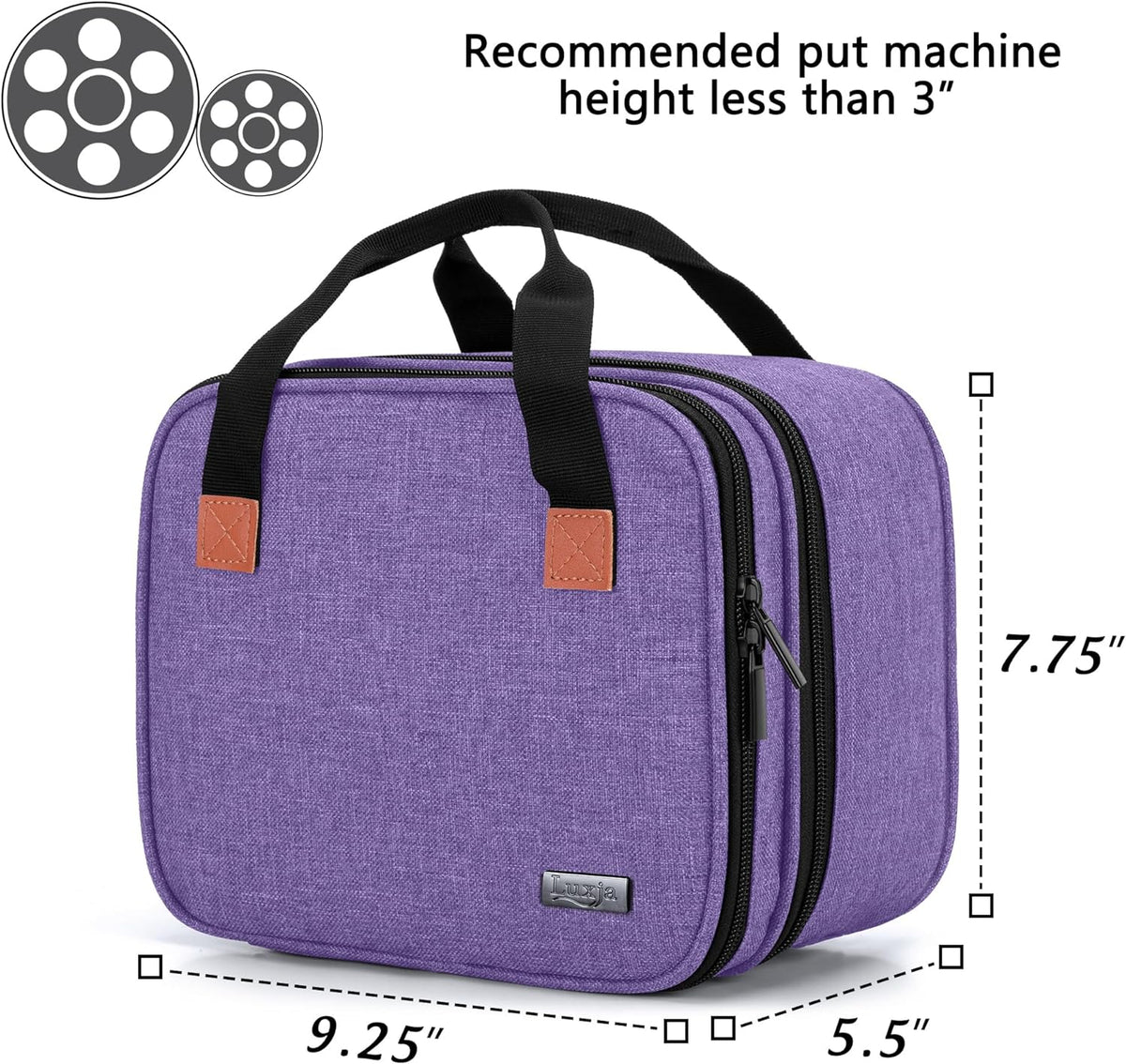 Carrying Bag Compatible with DR.J Mini Projector, Purple