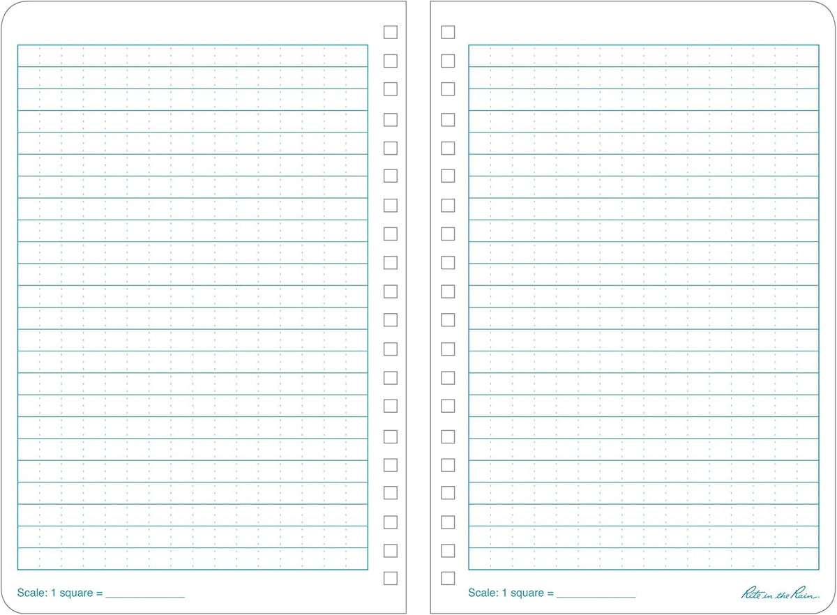 Weatherproof Side Spiral Notebook, 4.625" X 7", Yellow Cover, Universal Pattern, 3 Pack (No. 373L3)