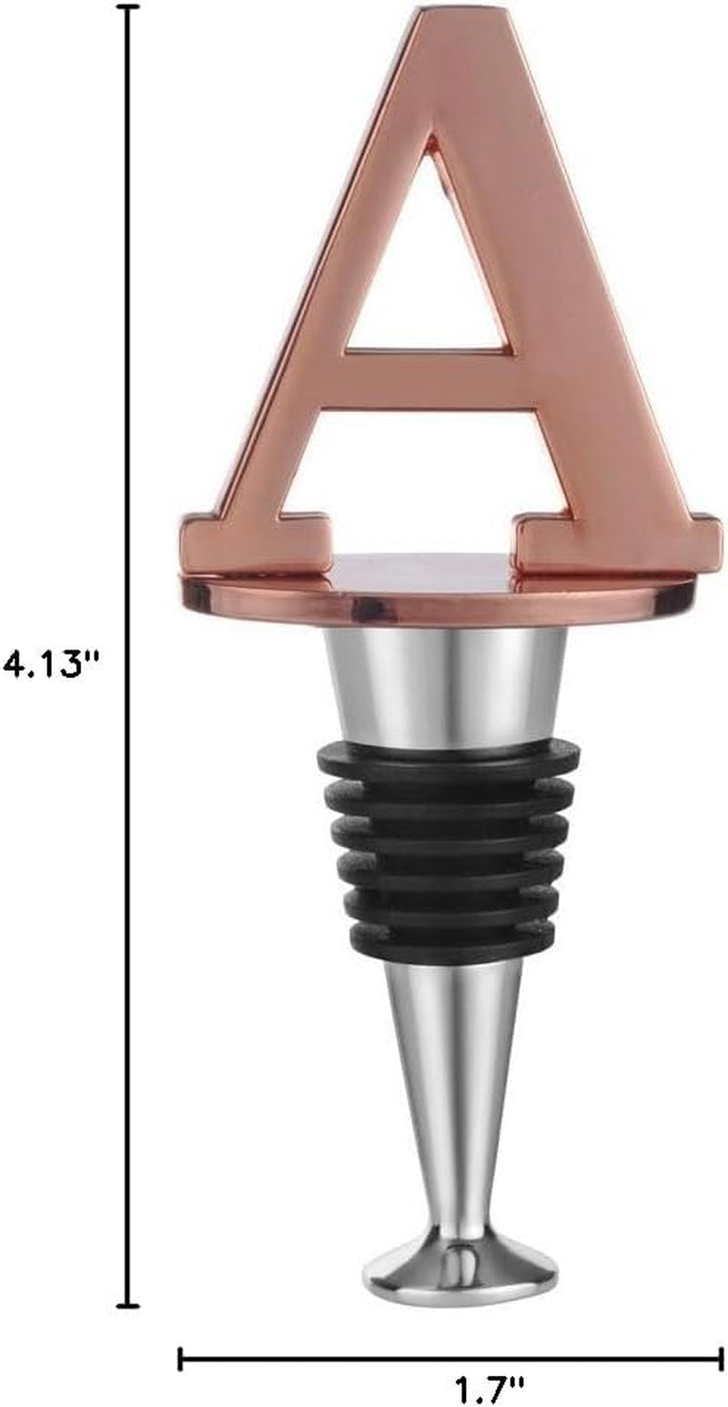 Wine Bottle Stopper, Prosecco Stopper, Rose Gold Wine Stopper