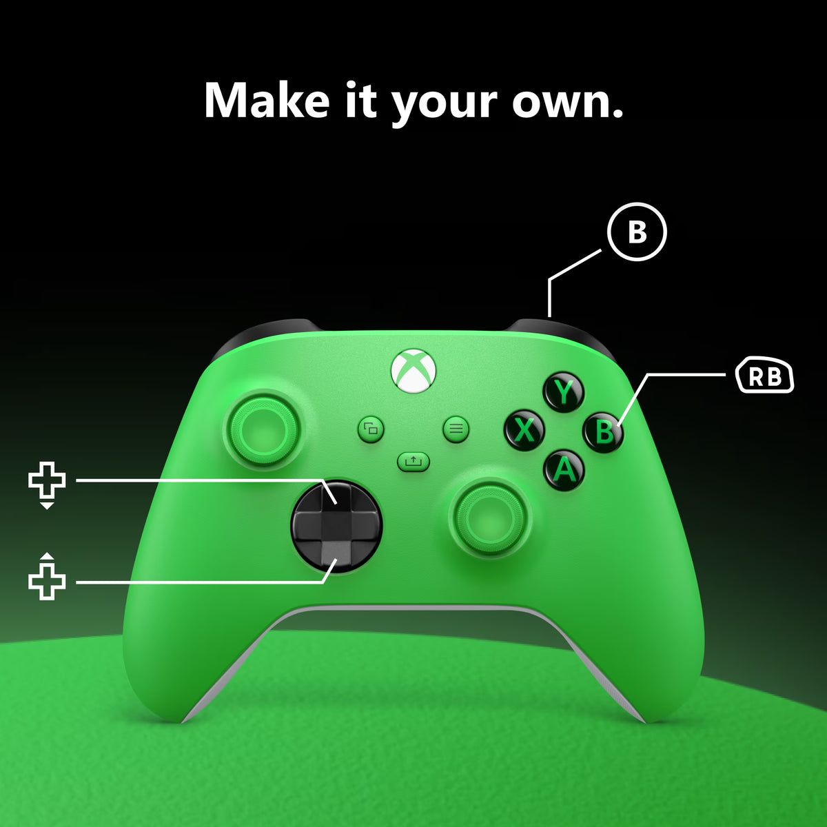 Wireless Controller – Velocity Green – for  Series X|S,  One, Pcs, Tvs, Mobile, and More