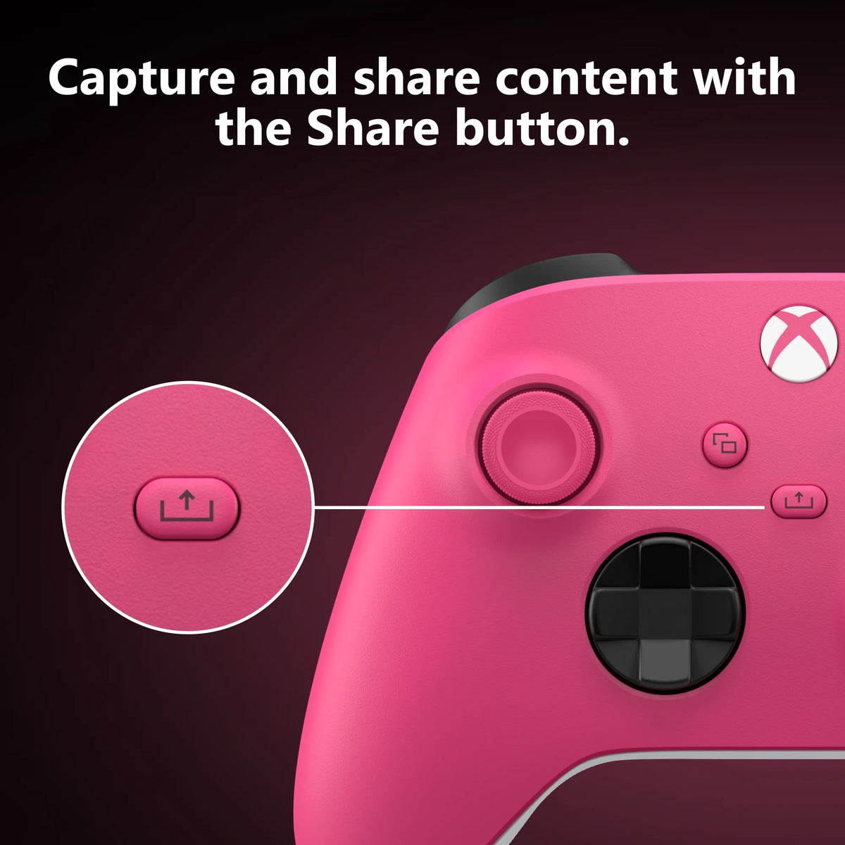 Wireless Controller Deep Pink for  Series X,  One, Pcs, and Cloud-Enabled Devices
