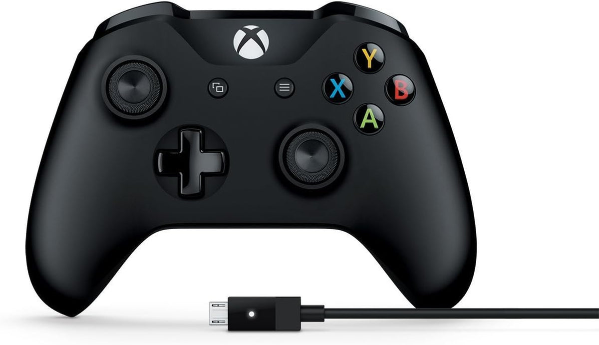 Microsoft 4N6-00001 Xbox Controller + Cable for Windows, Black